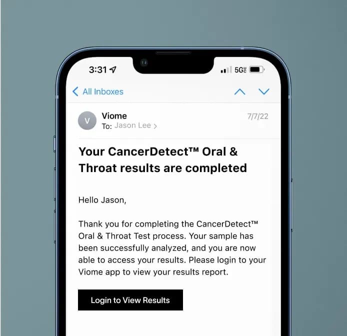 A digital report that you can print and review your results